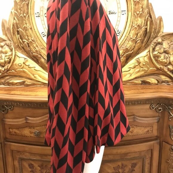 **"New Directions" Open Front Jacket, Size XL, Red and Black. Shawl Collar. B4 - Picture 3 of 4